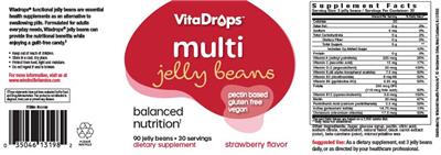 Multi Jelly Beans Strawberry Flavor label
