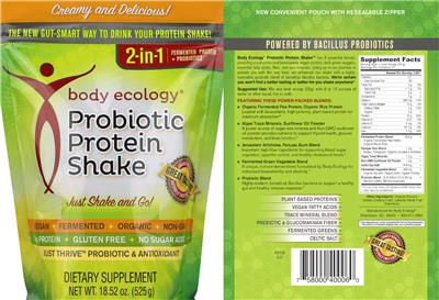 Probiotic Protein Shake label