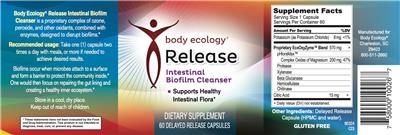 Release Intestinal Biofilm Cleanser label