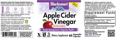 Apple Cider Vinegar label