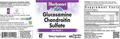 Glucosamine Chondroitin Sulfate label