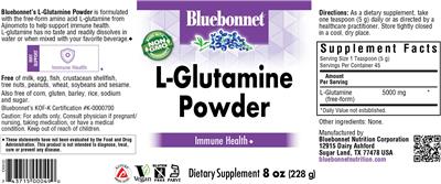 L-Glutamine Powder label