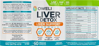Liver Detox label