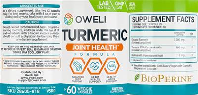 Turmeric label