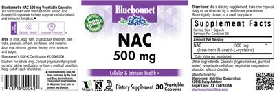 NAC 500 mg label