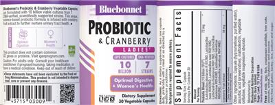 Ladies' Probiotic & Cranberry label