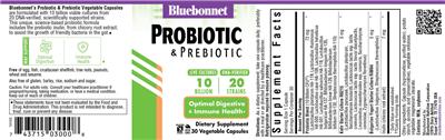 Probiotic & Prebiotic 10 Billion label