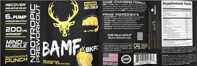BAMF Lemonade Flavor label