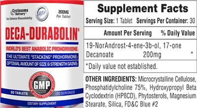Deca-DuraBolin 200 mg label