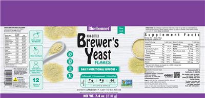 Brewer's Yeast Flakes label