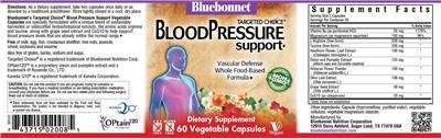 Blood Pressure Support label