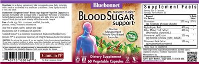 Blood Sugar Support label