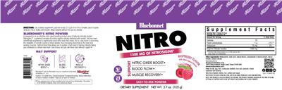 Nitro Raspberry Flavor label