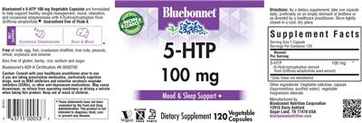 5-HTP 100 mg label