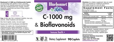 C-1000 mg & Bioflavonoids label