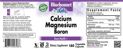 Calcium Magnesium Boron label