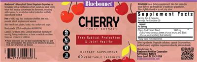 Cherry Fruit Extract label