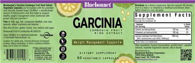 Garcinia Cambogia Fruit Rind Extract label