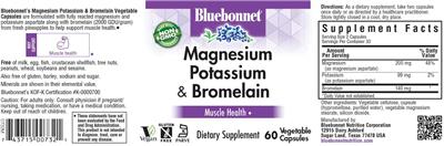 Magnesium Potassium & Bromelain label