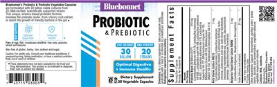 Probiotic & Prebiotic 30 Billion label