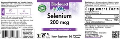 Selenium 200 mcg label