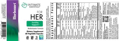 For Her Fertility Support label
