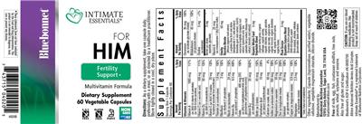 For Him Fertility Support label