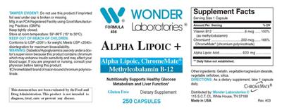 Alpha Lipoic + label