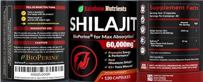 Shilajit label