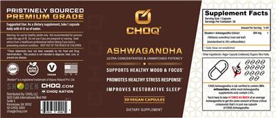 Ashwagandha label