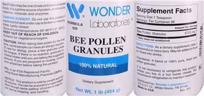 Bee Pollen Granules label