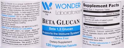Beta Glucan label