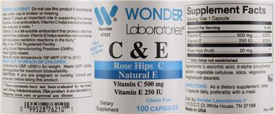 C & E label