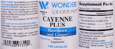 Cayenne Plus label