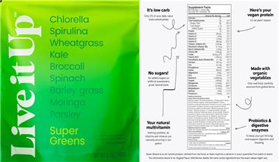 Super Greens label