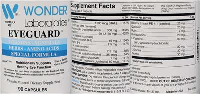 Eyeguard label