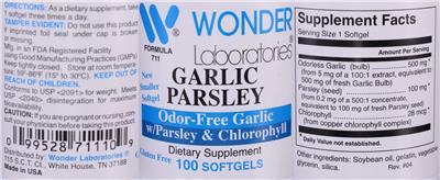 Garlic Parsley label