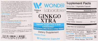 Ginkgo Xtra label