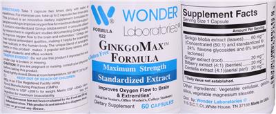 GinkgoMax Formula label