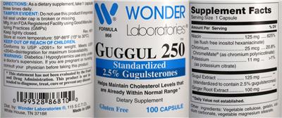 Guggul 250 label
