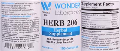 Herb 206 label