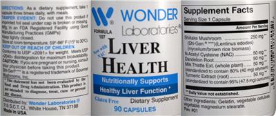 Liver Health label