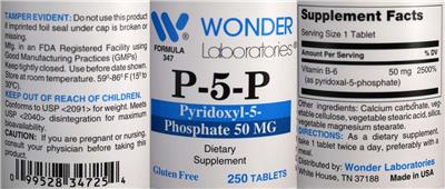 P-5-P 50 mg label