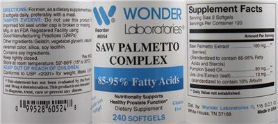 Saw Palmetto Complex label