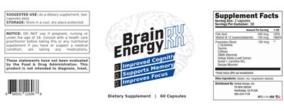 Brain Energy Rx label