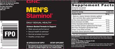 Staminol label