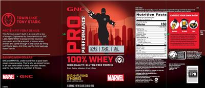 100% Whey High-Flying S'mores label