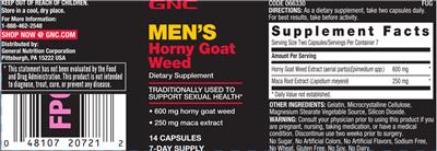 Horny Goat Weed label
