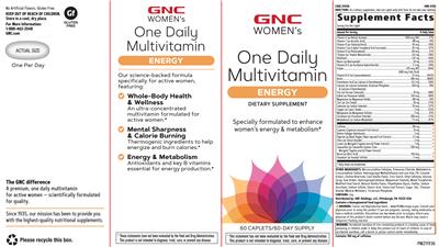 One Daily Multivitamin Energy label