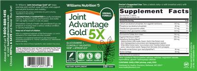 Joint Advantage Gold 5X label